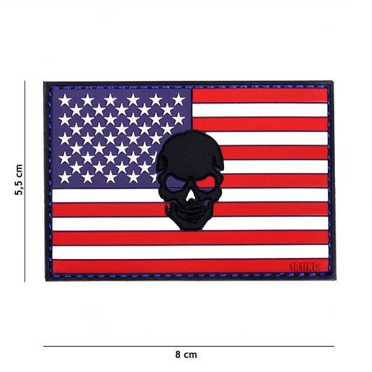 USA Skull Rubber Patch