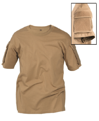 Tactical T-Shirt m. Klett - Div. Farben