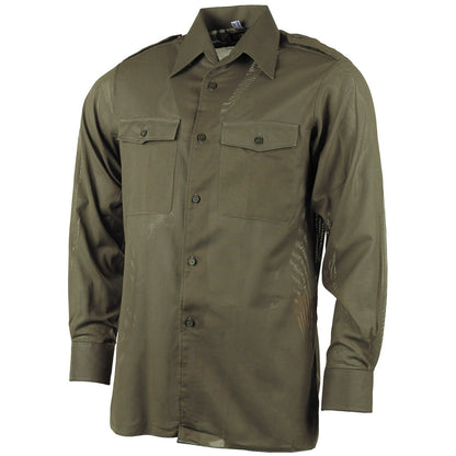 Österr. BH Tropenhemd, "UN", oliv, neuw.