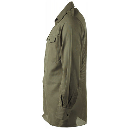 Österr. BH Tropenhemd, "UN", oliv, neuw.