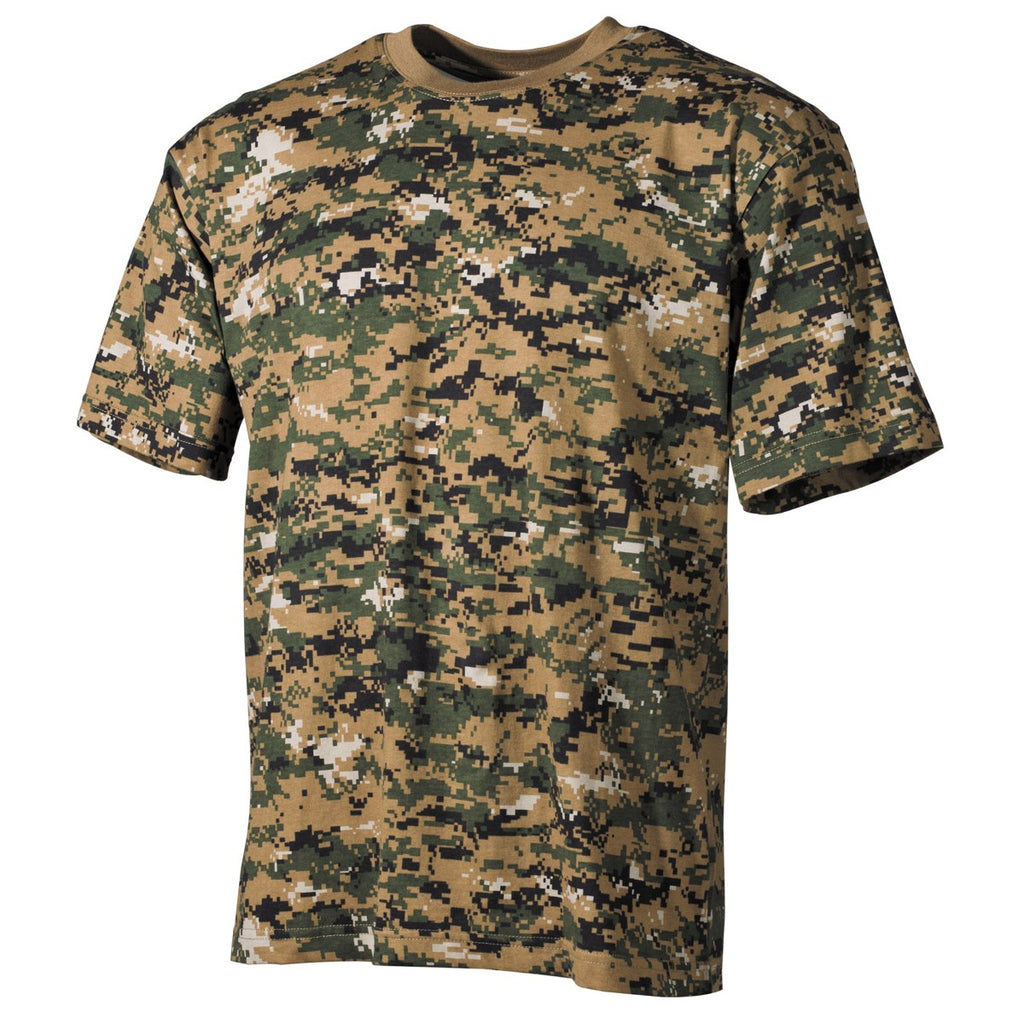 US T-Shirt, halbarm, digital div.Farben