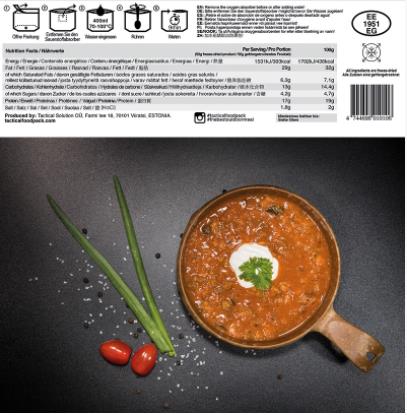TACTICAL FOOD - Meat Soup