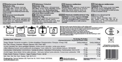 TACTICAL FOOD - Mediterranean Breakf.Shaks