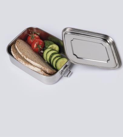 LUNCHBOX STAINLESS STEEL 18X14X6,5CM