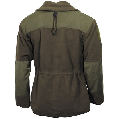 Öst.BH Fleece-Jacke mit Membrane ´Windbreaker´ oliv gebr.