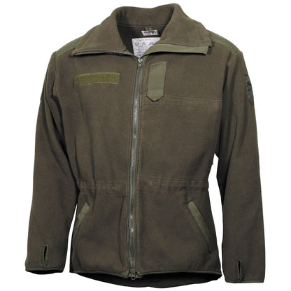 Öst.BH Fleece-Jacke mit Membrane ´Windbreaker´ oliv gebr.