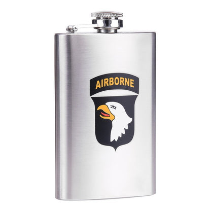Stainless Steel Flachmann 5 oz 101st Airborne