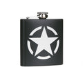 Stainless Steel Flachmann 6 oz US Army Star