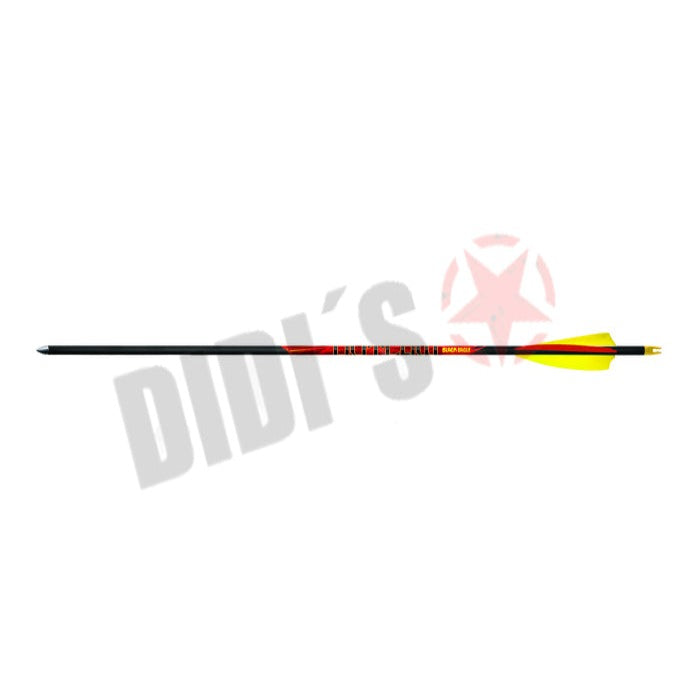 Black Eagle Arrow Feather Fletched Outlaw .005" Pfeil