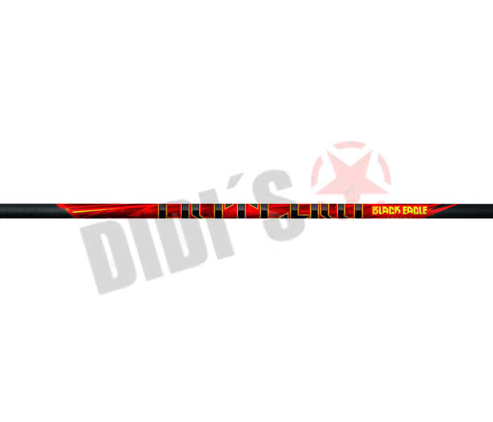 Black Eagle Arrow Feather Fletched Outlaw .005" Pfeil