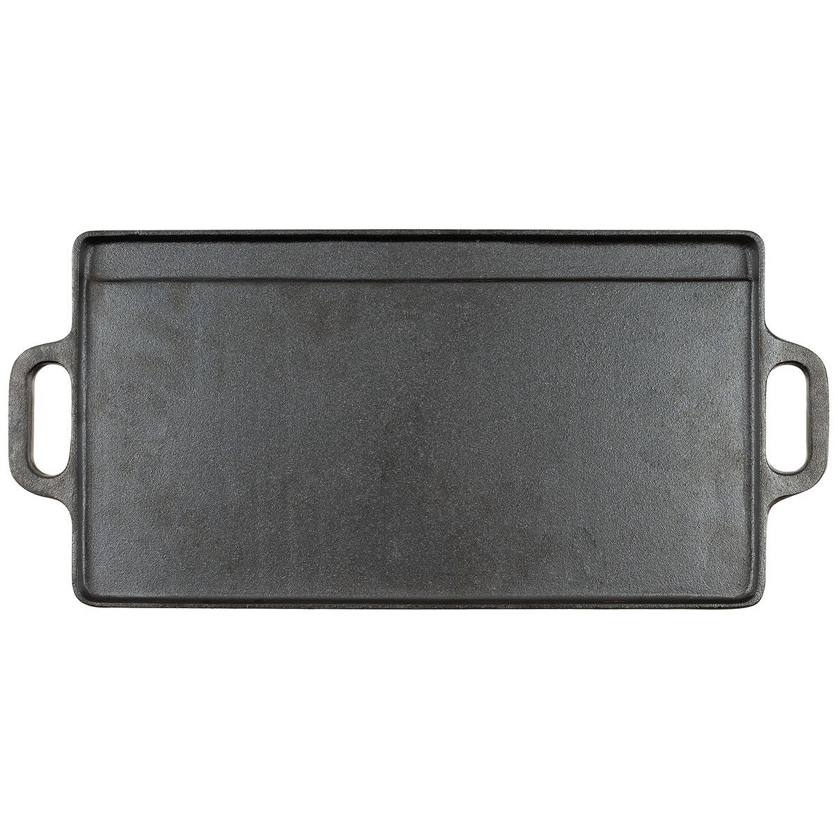 Grillplatte, Gusseisen, 2 Griffe, ca. 50 x 23 x 1,5 cm