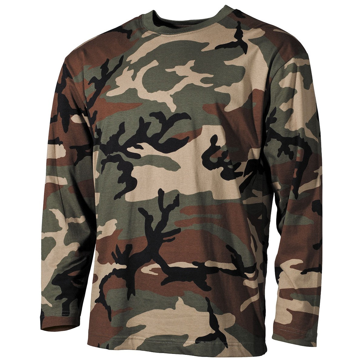 LANGARMSHIRT CO. Oliv/Schwarz