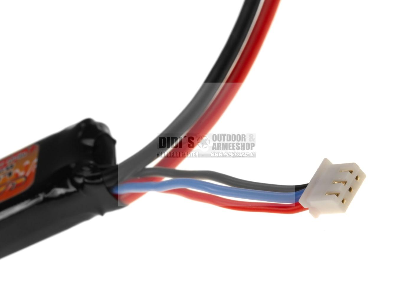 Lipo 7.4V 1100mAh 20C Stock Tube Type