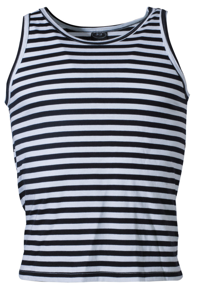 Russ. Marine Tank-Top, weiß-blau