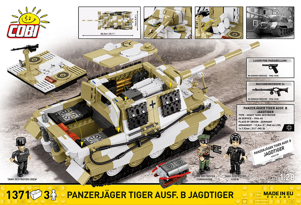 Cobi HISTORICAL COLLECTION WWII - Panzerjäger Tiger Ausf. B Jagdtiger