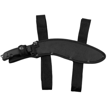 Machete, "Kukri", schwarz, mit Nylonscheide