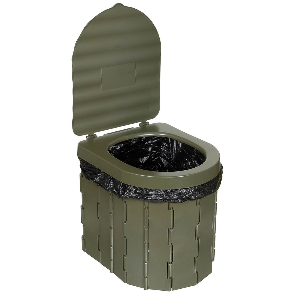 Campingtoilette, faltbar, oliv