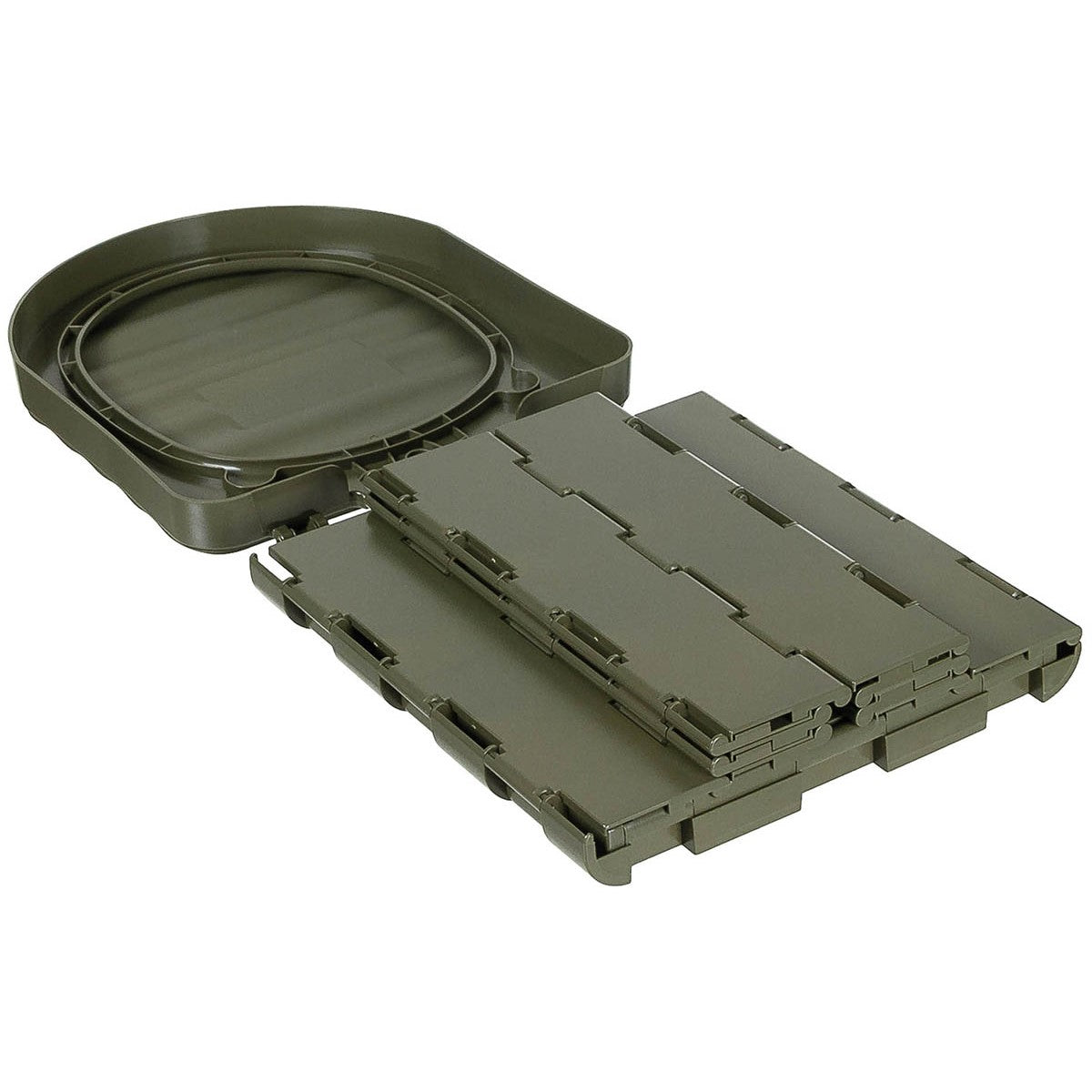 Campingtoilette, faltbar, oliv