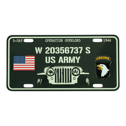 Nummernschild D-Day Willys