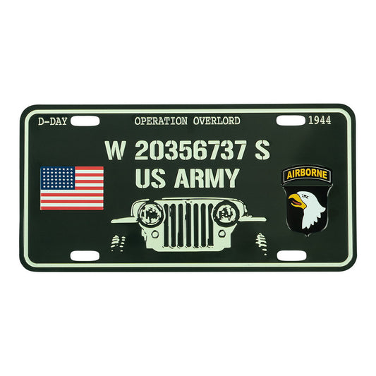 Nummernschild D-Day Willys