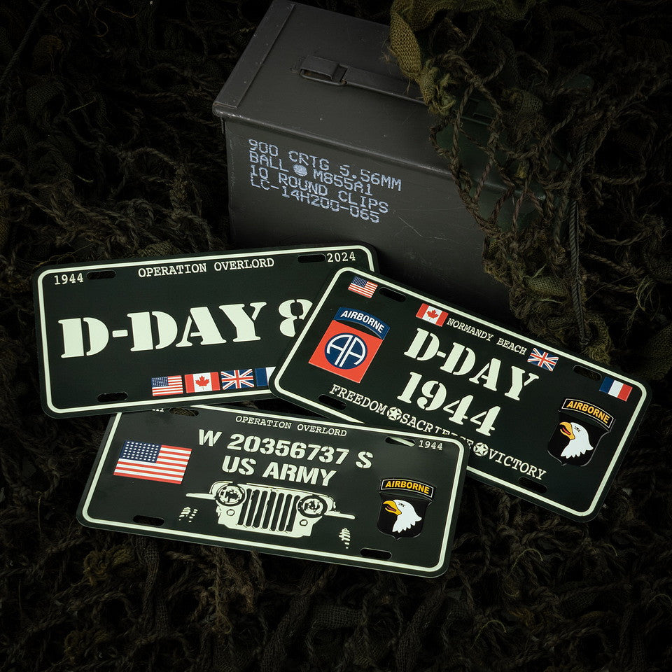 Nummernschild D-Day Willys