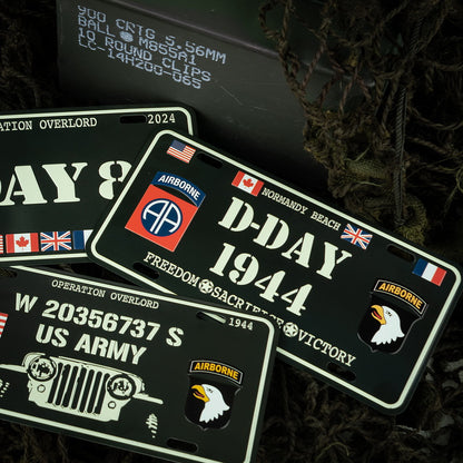 Nummernschild D-Day Normandy Beach