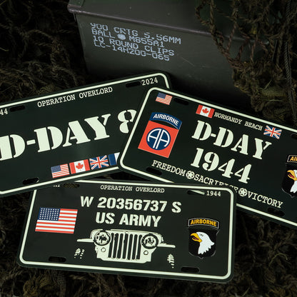Nummernschild D-Day Normandy Beach