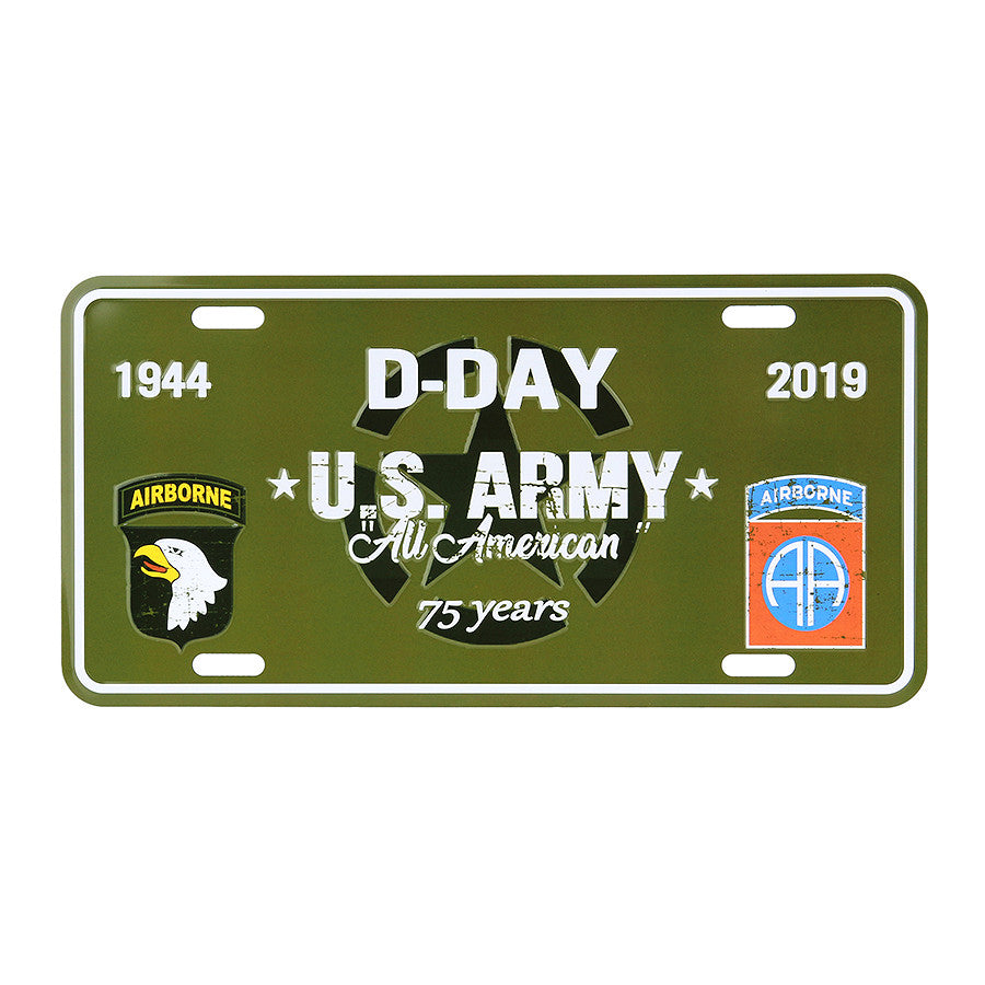 Nummernschild D-Day U.S. Army