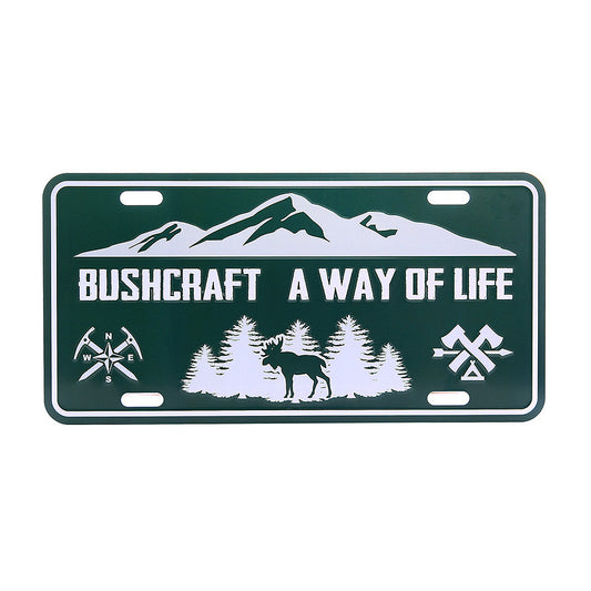Nummernschild Bushcraft