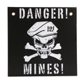 Plastik Platte Danger Mines
