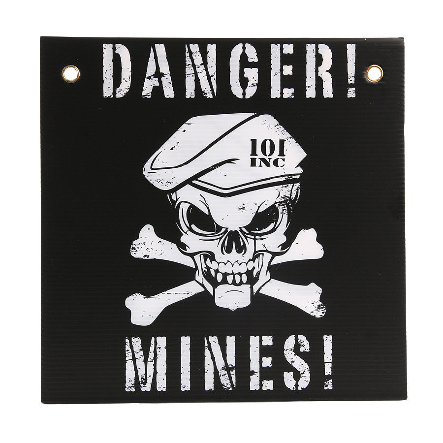 Plastik Platte Danger Mines