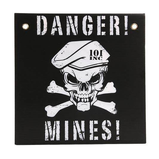 Plastik Platte Danger Mines