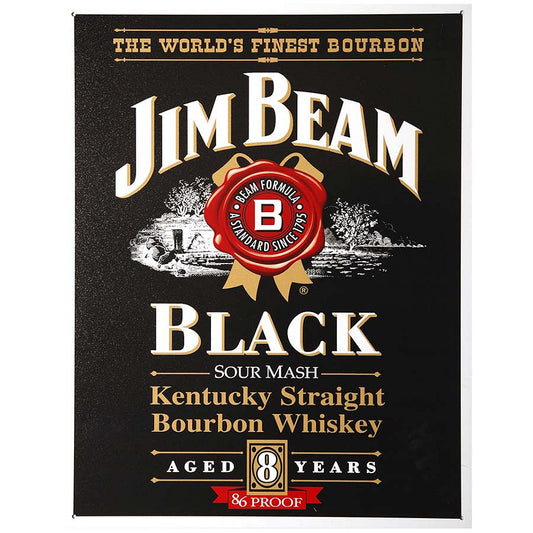 Metallplatte groß 6. Jim Beam schwarz