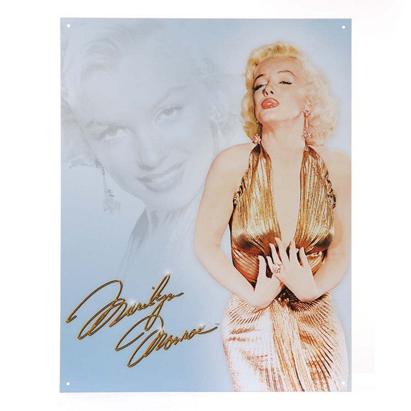 Metall platte gross Marilyn Monroe
