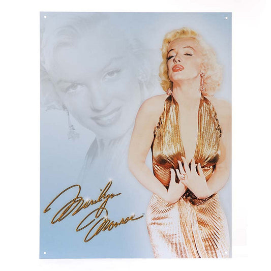Metall platte gross Marilyn Monroe