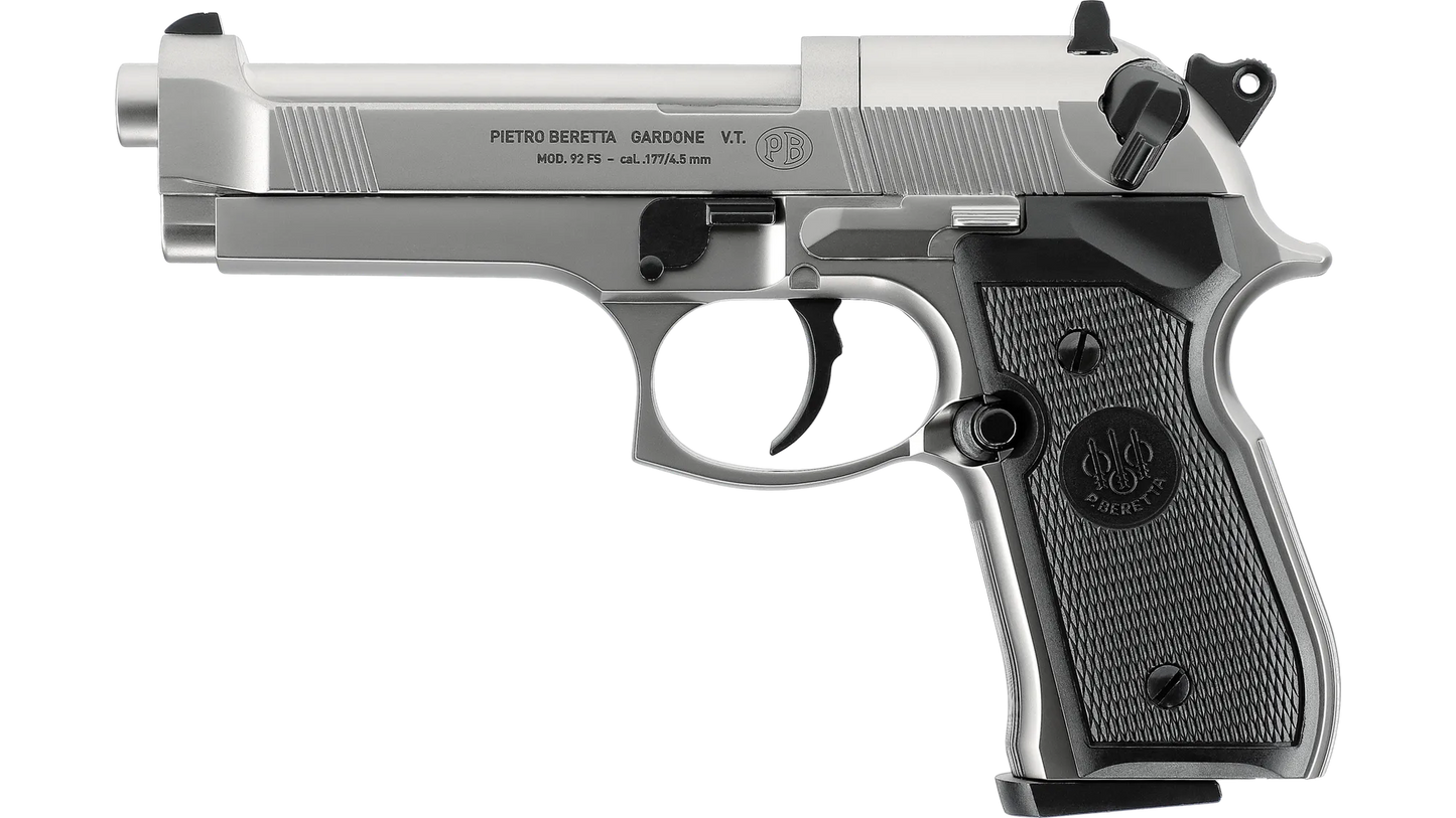 Beretta MOD. 92 FS 4,5 mm (.177) Diabolo, CO₂, < 4,0 J, Nickel-Finish
