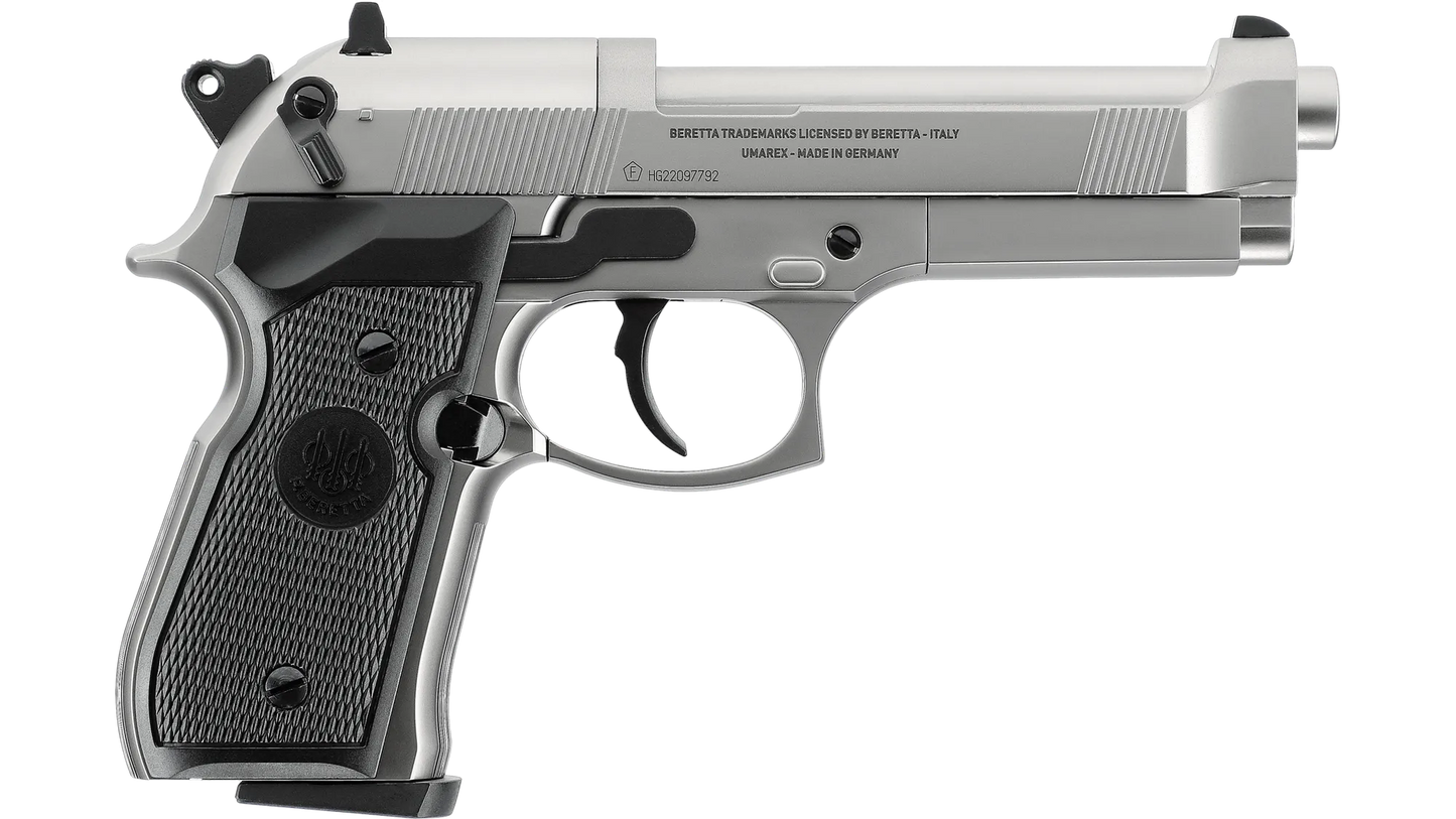 Beretta MOD. 92 FS 4,5 mm (.177) Diabolo, CO₂, < 4,0 J, Nickel-Finish