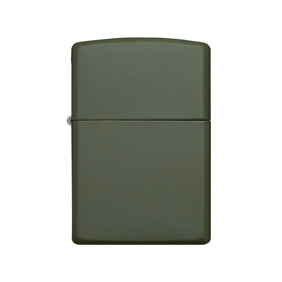 Feuerzeug "Zippo" Black Crackle & oliv Matt