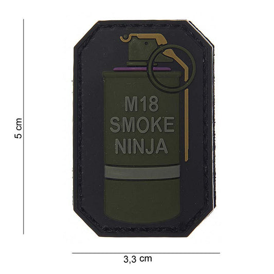Rubber Emblem 3D PVC M-18 Smoke Ninja