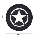 Rubber Patch Emblem 3D PVC Allied Stern schwarz