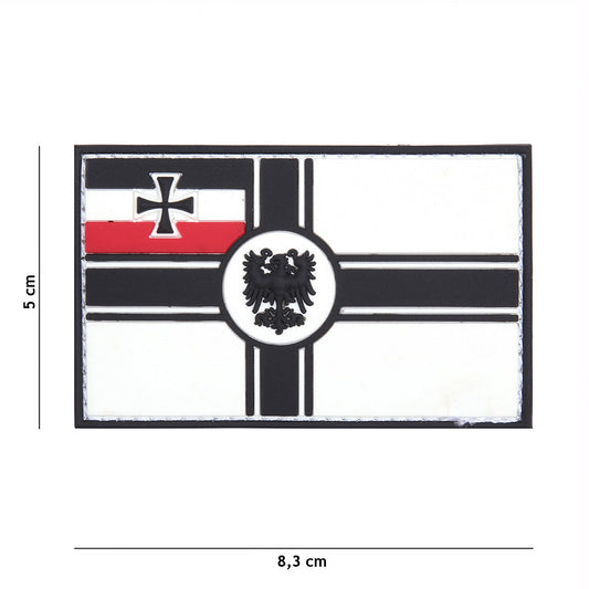 Emblem 3D PVC Deutsche Empire Flagge weiss