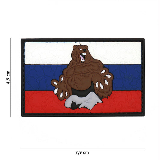Russland Bär cracked Rubber Patch