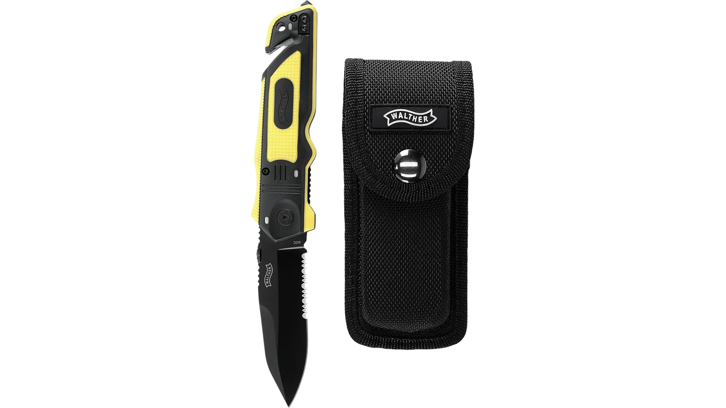 Walther Emergency Rescue Messer Gelb