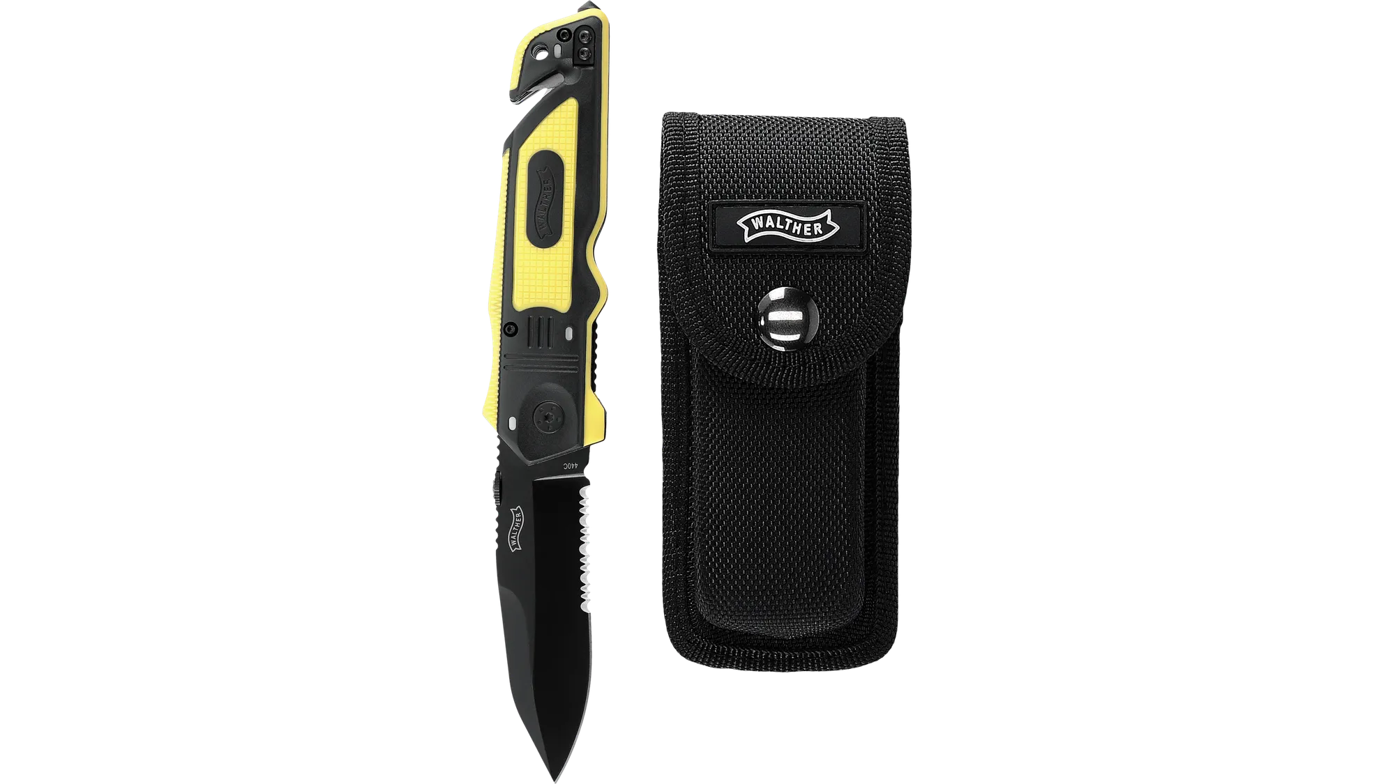 Walther Emergency Rescue Messer Gelb
