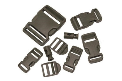 BUCKLE SET 9-TLG.SCHWARZ / OLIV