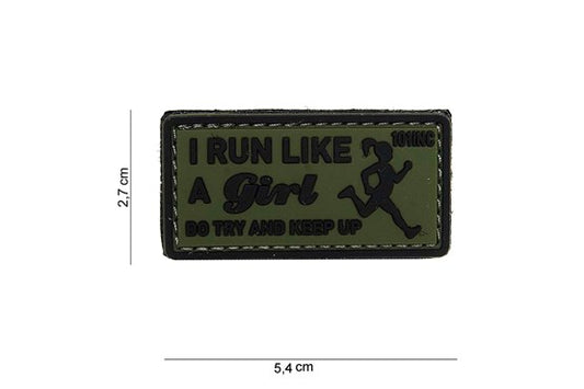 Patch 3D PVC I run like green