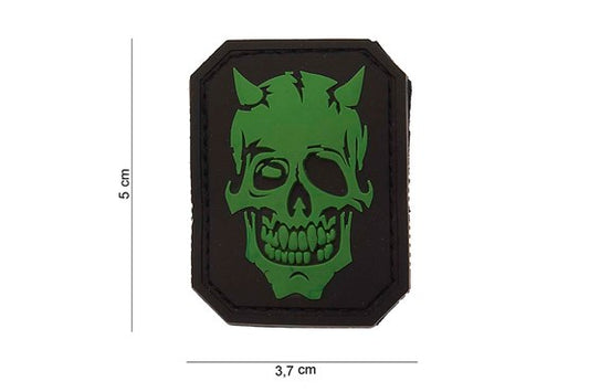 Patch 3D PVC Devil Skull