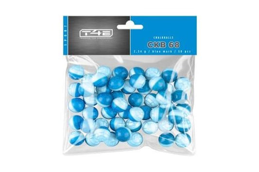 T4E Sport CKB 68 blau, 2,34g cal..68, 50 Stk. Polybeutel Chalkballs