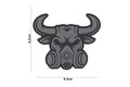 Gasmask Skull Rubber Patch div.Farben