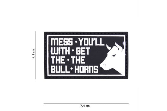 Bull Horns Rubber Patch